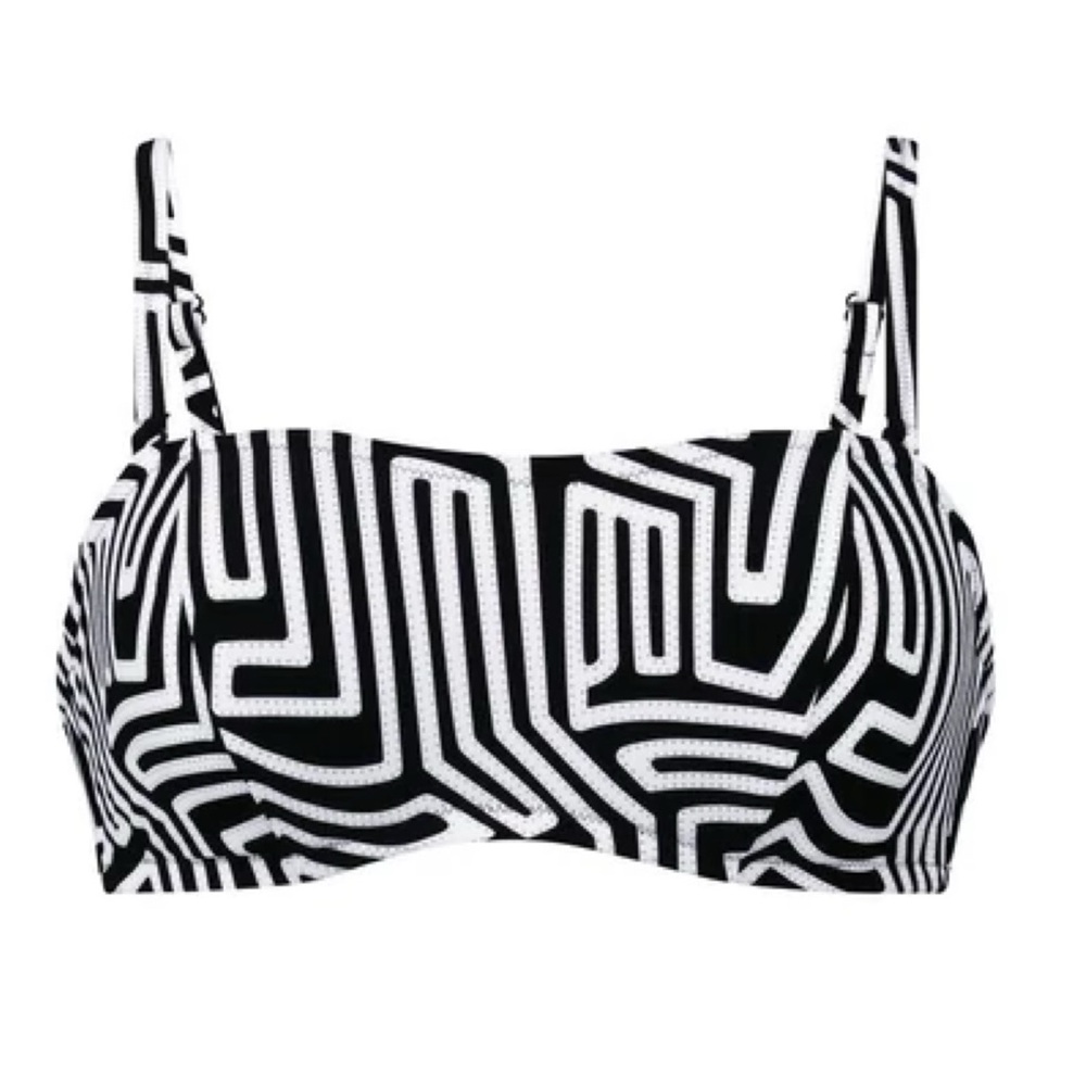 ROSA FAIA • Swimwear Bella Top Bikini Top Black Bandeau